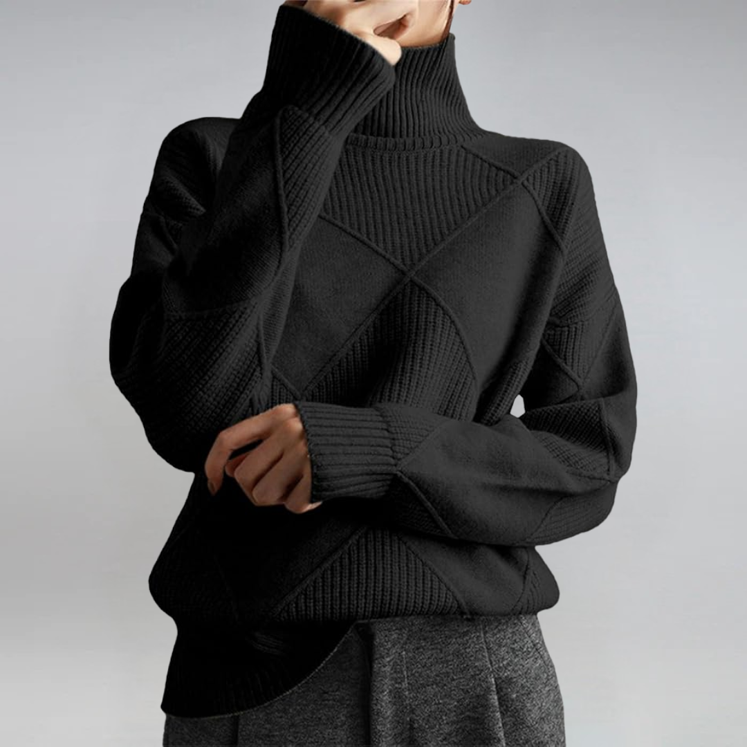 Anne | Pull Col Roulé Luxe