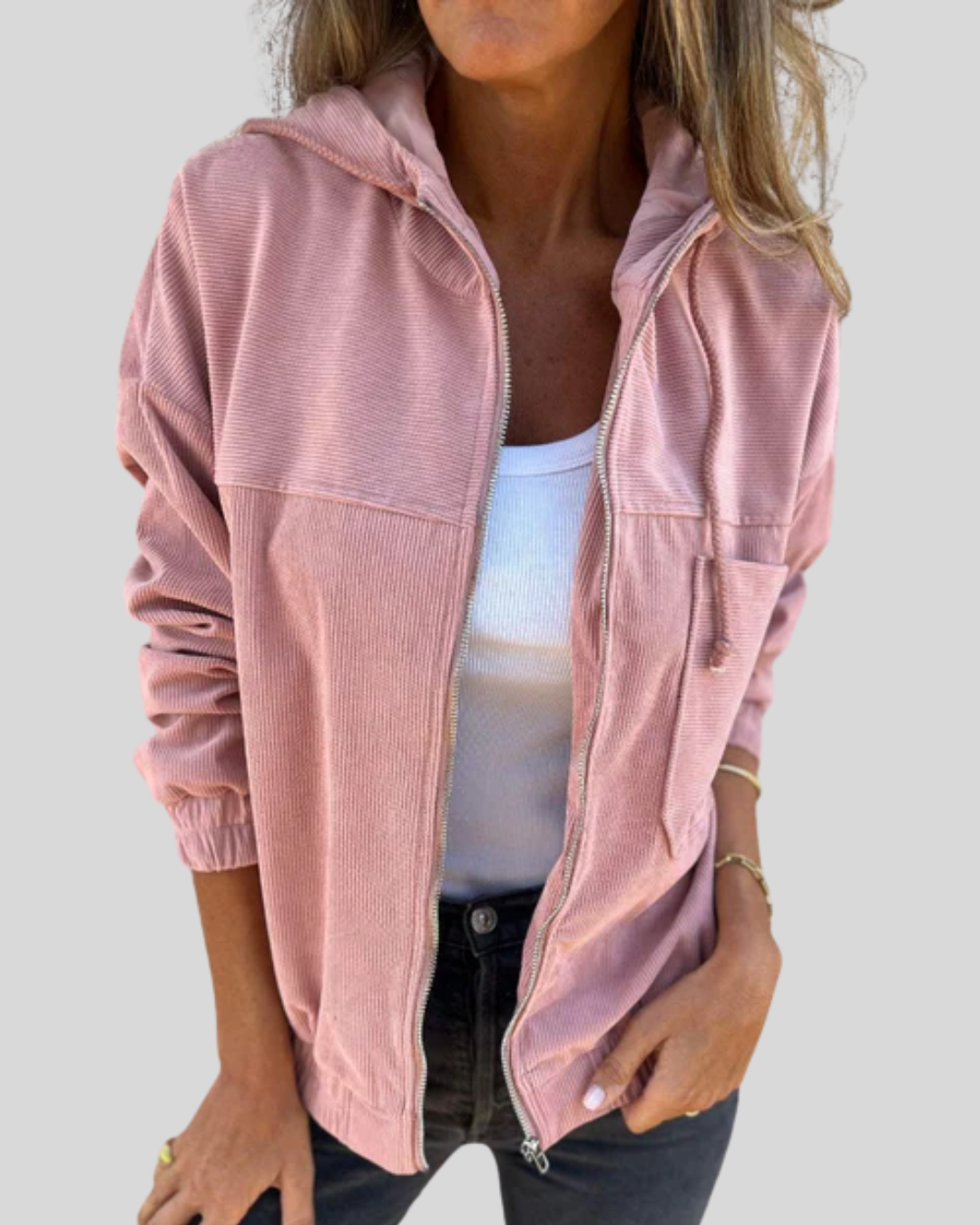 Delphine | Gilet zippé doux