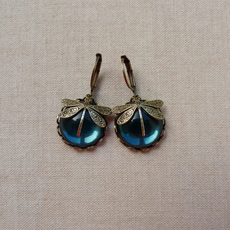 Boucles d'oreilles Libellule Antika Guld