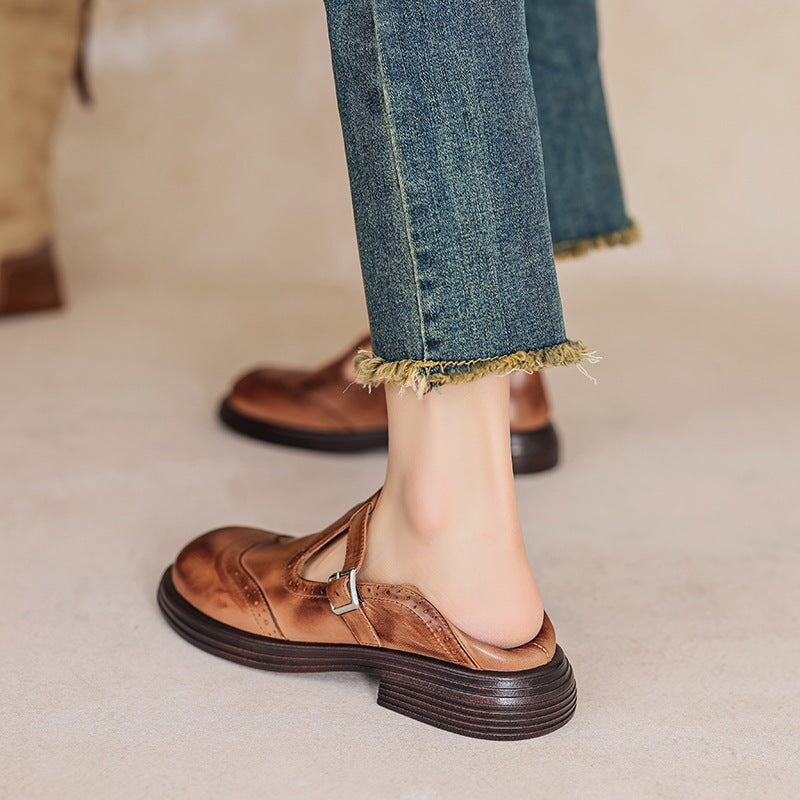Élise | Mary Janes en cuir