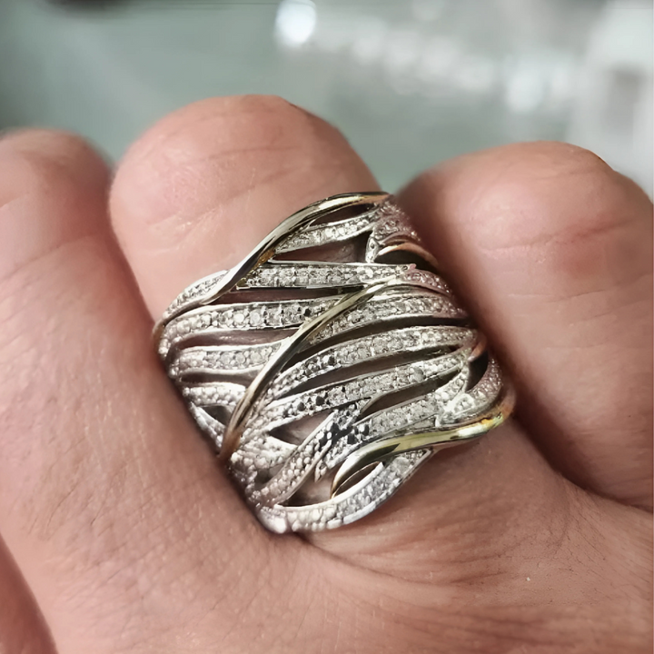 Bague Tressée Élégante Flerlagers