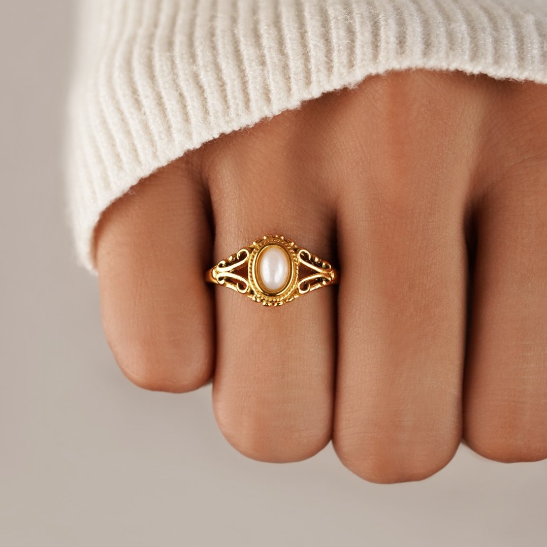 Bague Vintage Royal en Perle